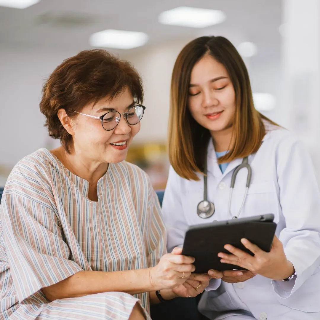 Primary Care Physician with patient