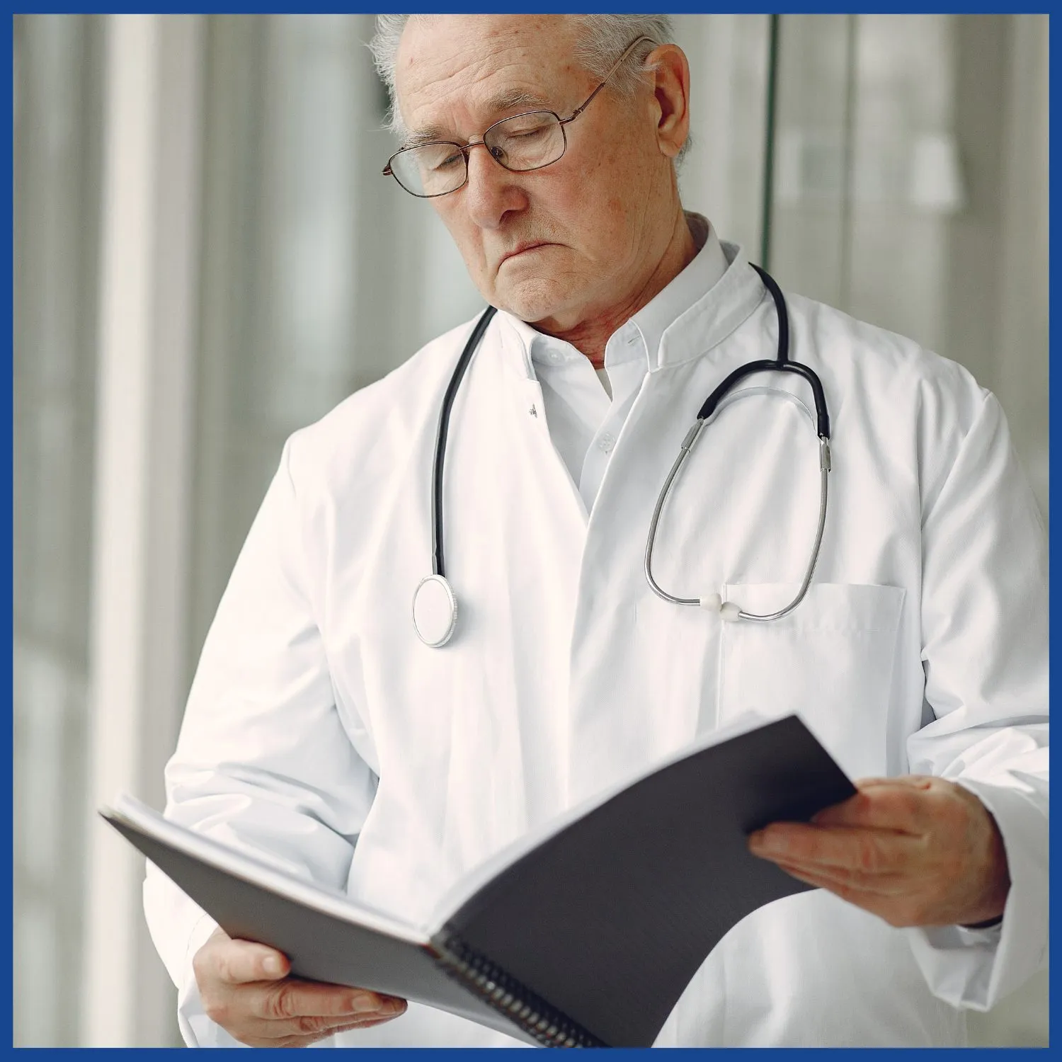 Physician reviewing VAT ENGPlus System results to find the cause of dizziness