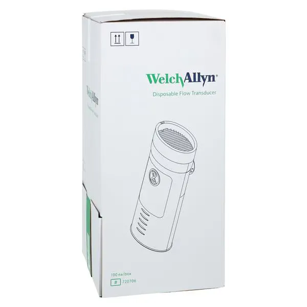 Welch Allyn Disposable Flow Transducers box packaging 